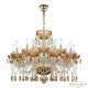 Подвесная люстра Bohemia Ivele Crystal 5413/10+5/240 G Amber/M-1G K721