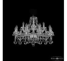 Подвесная люстра Bohemia Ivele Crystal 1413/10+5/300 Ni Balls