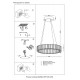 Подвесная люстра Crystal Lux MUSIKA SP70W LED CHROME