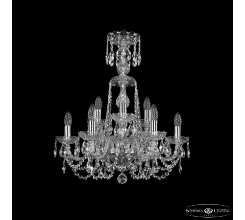 Подвесная люстра Bohemia Ivele Crystal 1402/6+3/195/XL-64 Ni Подвесная люстра Bohemia Ivele Crystal 1402/6+3/195/XL-64 Ni