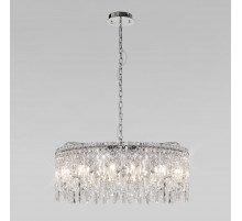 Подвесная люстра Eurosvet Blitz 60159 хром/ прозрачный хрусталь Strotskis a065322