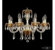 Подвесная люстра Bohemia Ivele Crystal 5417/8/195 G Amber/M-1G
