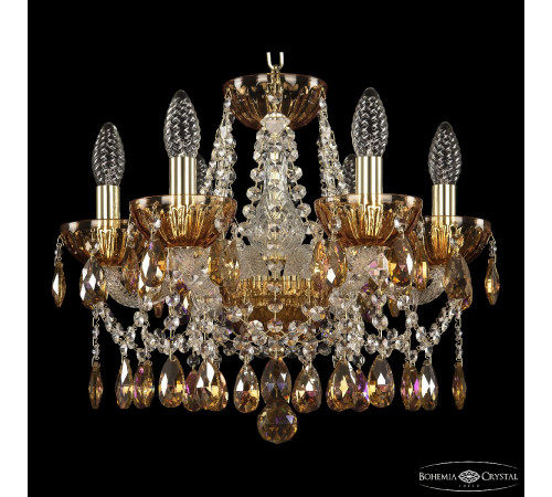 Подвесная люстра Bohemia Ivele Crystal 5413/6/141 G Amber/M-1H K777 Подвесная люстра Bohemia Ivele Crystal 5413/6/141 G Amber/M-1H K777