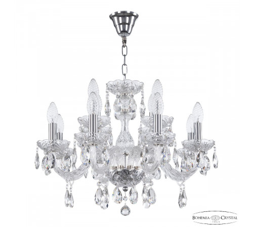 Подвесная люстра Bohemia Ivele Crystal 117/8+4/195 Ni Подвесная люстра Bohemia Ivele Crystal 117/8+4/195 Ni