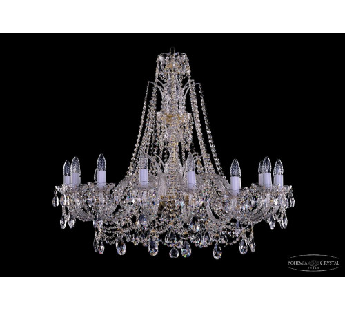 Подвесная люстра Bohemia Ivele Crystal 1411/16/360/XL-87 G Подвесная люстра Bohemia Ivele Crystal 1411/16/360/XL-87 G