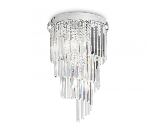 Потолочная люстра Ideal Lux Carlton PL8 Cromo 168920 Потолочная люстра Ideal Lux Carlton PL8 Cromo 168920