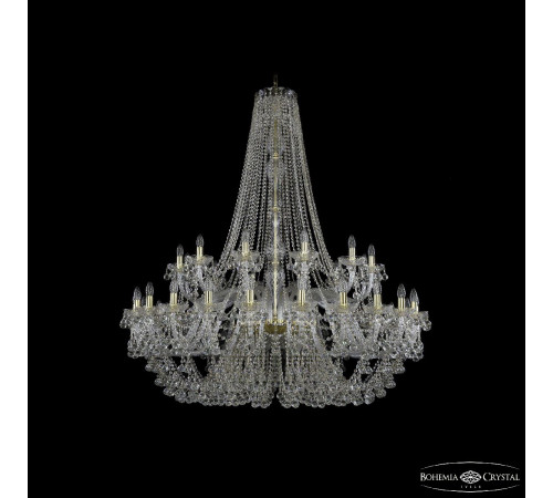 Подвесная люстра Bohemia Ivele Crystal 1409/24+12/530/h-160 G