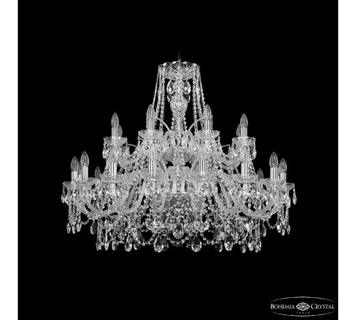 Подвесная люстра Bohemia Ivele Crystal 1411/16+8/360/2d Ni
