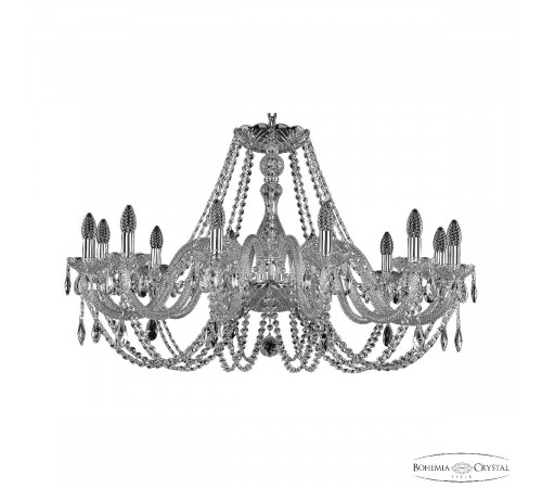 Подвесная люстра Bohemia Ivele Crystal 101/12/360 Ni Подвесная люстра Bohemia Ivele Crystal 101/12/360 Ni