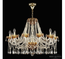 Подвесная люстра Bohemia Ivele Crystal 5413/12/300 G Amber/M-1F