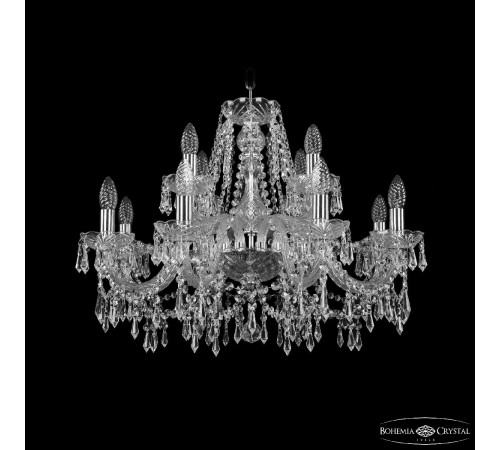 Подвесная люстра Bohemia Ivele Crystal 1403/8+4/240 Ni Подвесная люстра Bohemia Ivele Crystal 1403/8+4/240 Ni
