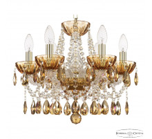Подвесная люстра Bohemia Ivele Crystal 5413/6/141 G Amber/M-1H K777