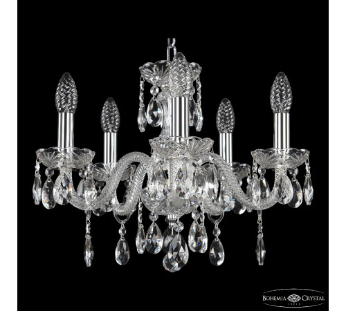 Подвесная люстра Bohemia Ivele Crystal 117/5/141 Ni Подвесная люстра Bohemia Ivele Crystal 117/5/141 Ni