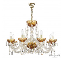 Подвесная люстра Bohemia Ivele Crystal 5402/8/240 G Amber/M-1F