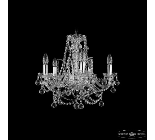 Подвесная люстра Bohemia Ivele Crystal 1411/5/160 Ni Balls Подвесная люстра Bohemia Ivele Crystal 1411/5/160 Ni Balls