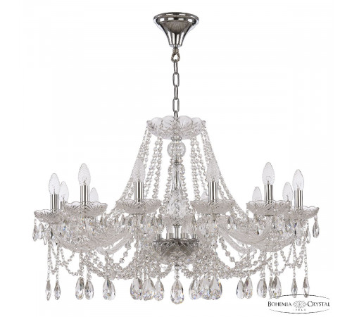 Подвесная люстра Bohemia Ivele Crystal 107/12/300 Ni Подвесная люстра Bohemia Ivele Crystal 107/12/300 Ni