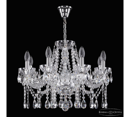 Подвесная люстра Bohemia Ivele Crystal 5413/8/200 Ni Clear/M-1H Подвесная люстра Bohemia Ivele Crystal 5413/8/200 Ni Clear/M-1H
