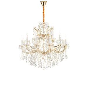 Подвесная люстра iLamp Diamond 6071-18 GD+CL