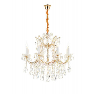 Подвесная люстра iLamp Diamond 6071-8 GD+CL