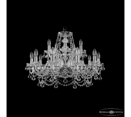 Подвесная люстра Bohemia Ivele Crystal 1411/10+5/240 Ni Balls Подвесная люстра Bohemia Ivele Crystal 1411/10+5/240 Ni Balls
