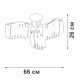 Потолочная люстра Vitaluce V5884-0/6PL
