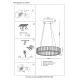 Подвесная люстра Crystal Lux MUSIKA SP50W LED GOLD