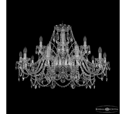 Подвесная люстра Bohemia Ivele Crystal 1411/10+5/360 Ni Подвесная люстра Bohemia Ivele Crystal 1411/10+5/360 Ni