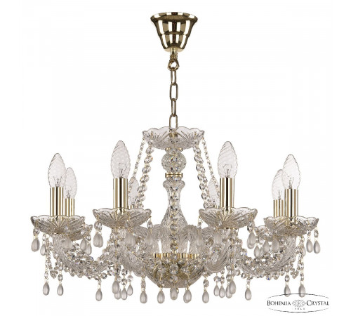 Подвесная люстра Bohemia Ivele Crystal 112/8/195 G V0300 Подвесная люстра Bohemia Ivele Crystal 112/8/195 G V0300