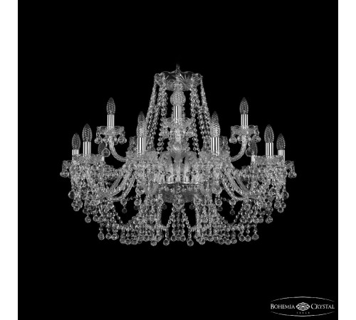 Подвесная люстра Bohemia Ivele Crystal 1409/10+5/300 Ni