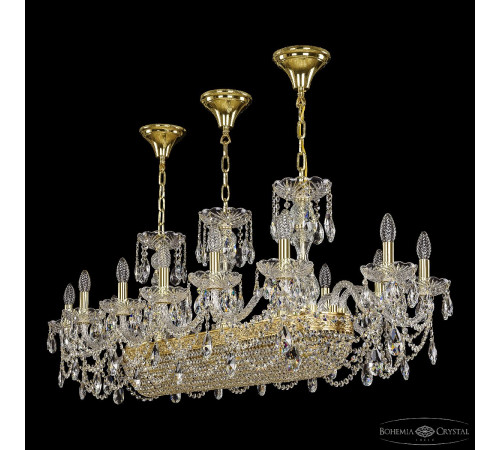 Подвесная люстра Bohemia Ivele Crystal 1453/14/195/1000 G Подвесная люстра Bohemia Ivele Crystal 1453/14/195/1000 G