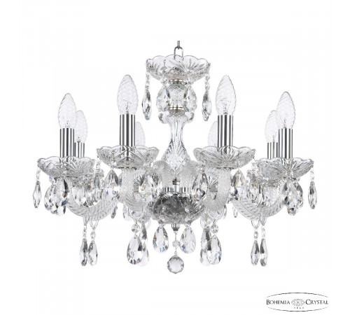 Подвесная люстра Bohemia Ivele Crystal 117/8/165 Ni Подвесная люстра Bohemia Ivele Crystal 117/8/165 Ni