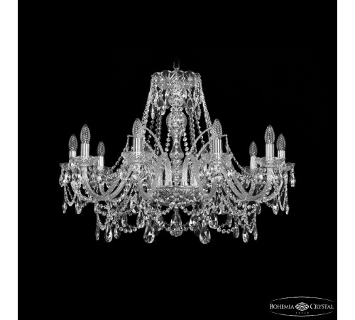 Подвесная люстра Bohemia Ivele Crystal 1411/10/300 Ni Подвесная люстра Bohemia Ivele Crystal 1411/10/300 Ni
