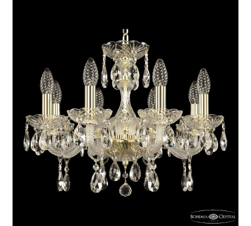 Подвесная люстра Bohemia Ivele Crystal 117/8/165 G Подвесная люстра Bohemia Ivele Crystal 117/8/165 G