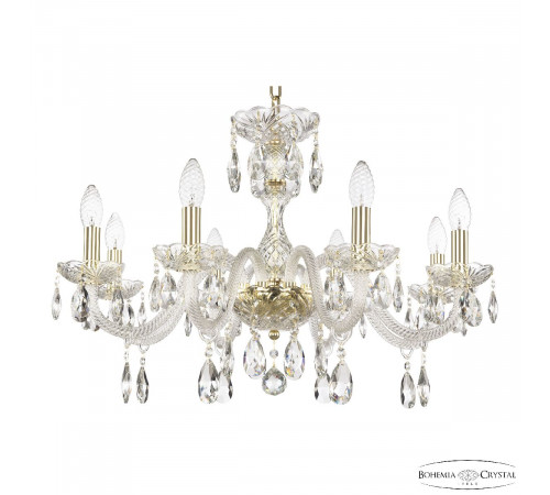 Подвесная люстра Bohemia Ivele Crystal 117/8/240 G Подвесная люстра Bohemia Ivele Crystal 117/8/240 G