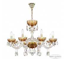 Подвесная люстра Bohemia Ivele Crystal 5417/8/240 G Amber/M-1F