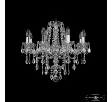 Подвесная люстра Bohemia Ivele Crystal 1415/8/200 Ni Leafs