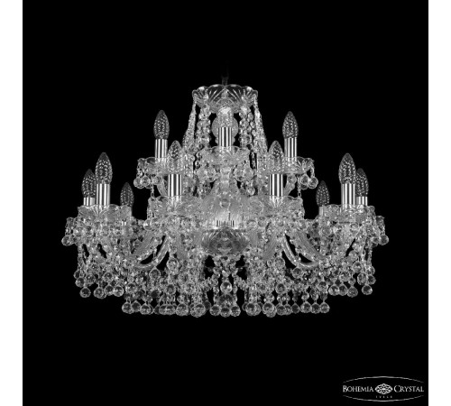 Подвесная люстра Bohemia Ivele Crystal 1409/10+5/240 Ni Подвесная люстра Bohemia Ivele Crystal 1409/10+5/240 Ni