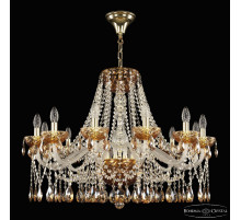 Подвесная люстра Bohemia Ivele Crystal 5413/12/300 G Amber/M-1F K721