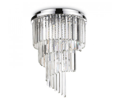 Потолочная люстра Ideal Lux Carlton PL12 Cromo 168937 Потолочная люстра Ideal Lux Carlton PL12 Cromo 168937