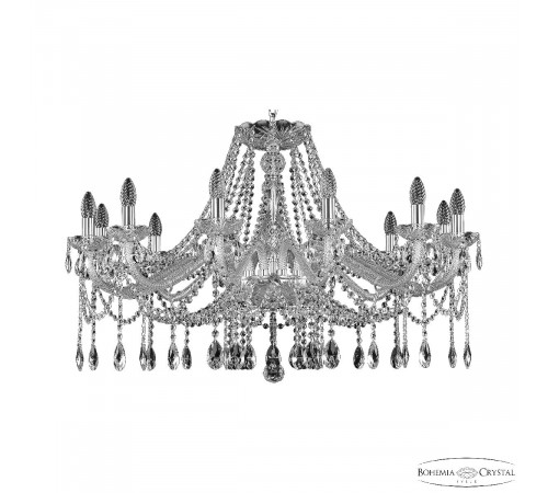 Подвесная люстра Bohemia Ivele Crystal 107/12/360 Ni Подвесная люстра Bohemia Ivele Crystal 107/12/360 Ni