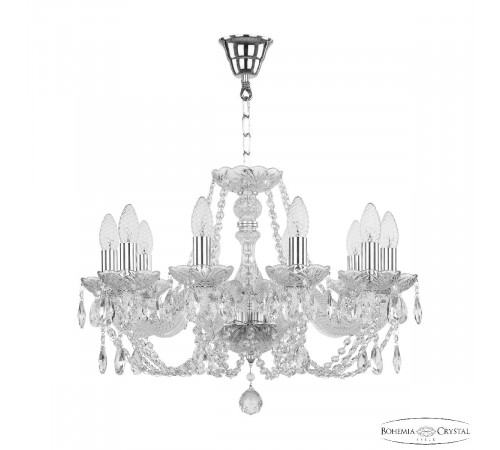 Подвесная люстра Bohemia Ivele Crystal 101/10/195 Ni Подвесная люстра Bohemia Ivele Crystal 101/10/195 Ni