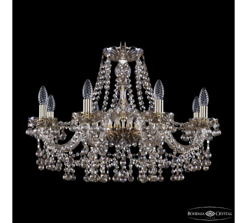 Подвесная люстра Bohemia Ivele Crystal 1409/8/240 G M801 Подвесная люстра Bohemia Ivele Crystal 1409/8/240 G M801