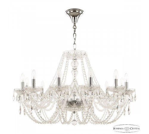 Подвесная люстра Bohemia Ivele Crystal 101/12/300 Ni Подвесная люстра Bohemia Ivele Crystal 101/12/300 Ni
