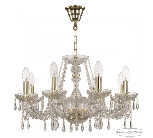 Подвесная люстра Bohemia Ivele Crystal 104/8/195 G Подвесная люстра Bohemia Ivele Crystal 104/8/195 G