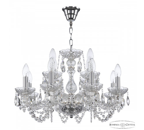 Подвесная люстра Bohemia Ivele Crystal 119/8+4/200 Ni Подвесная люстра Bohemia Ivele Crystal 119/8+4/200 Ni