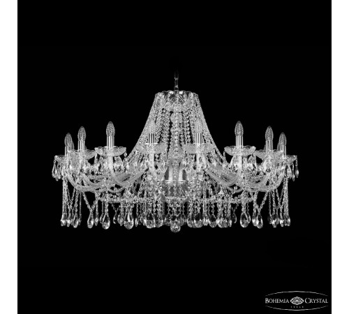 Подвесная люстра Bohemia Ivele Crystal 1413/18/400 Ni Подвесная люстра Bohemia Ivele Crystal 1413/18/400 Ni
