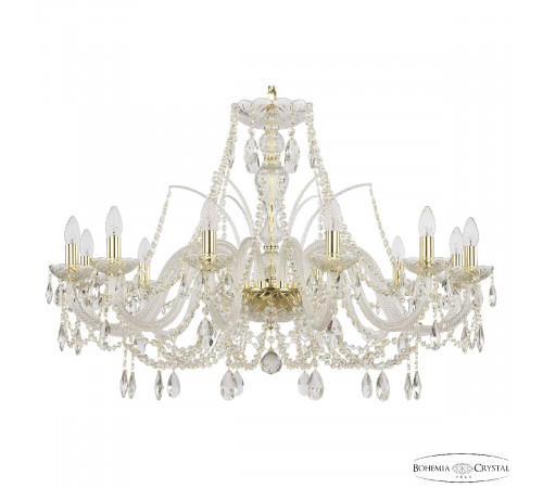 Подвесная люстра Bohemia Ivele Crystal 105/12/360 G Подвесная люстра Bohemia Ivele Crystal 105/12/360 G