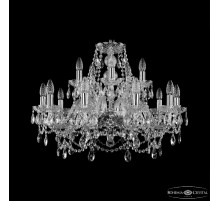 Подвесная люстра Bohemia Ivele Crystal 1411/10+5/240 Ni