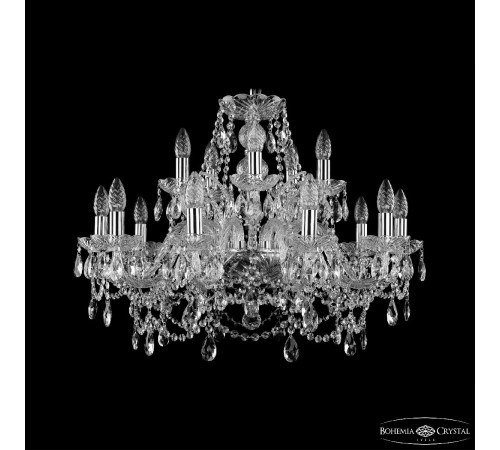 Подвесная люстра Bohemia Ivele Crystal 1411/10+5/240 Ni Подвесная люстра Bohemia Ivele Crystal 1411/10+5/240 Ni