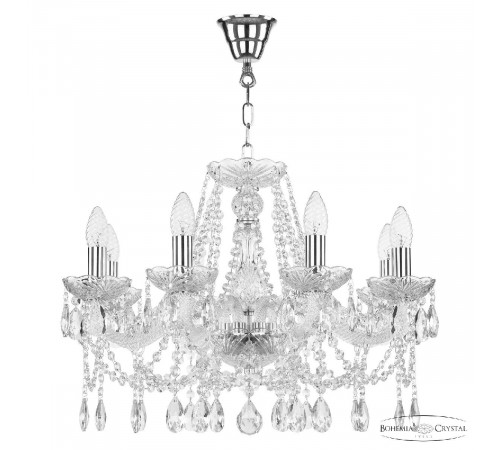 Подвесная люстра Bohemia Ivele Crystal 107/8/200 Ni Подвесная люстра Bohemia Ivele Crystal 107/8/200 Ni
